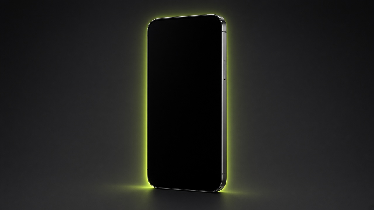 Smartphones arranged side by side