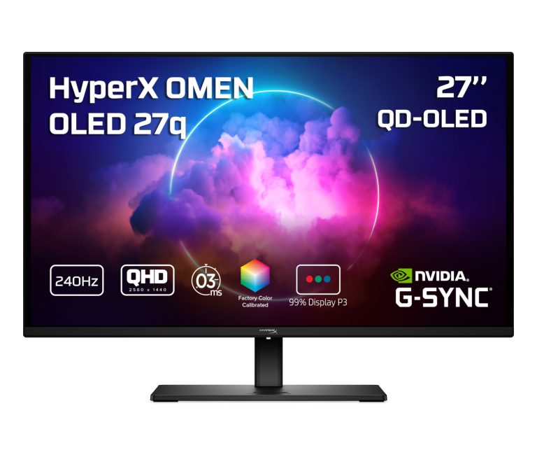 HP HyperX OMEN OLED 27 inch QHD 240Hz Gaming Monitor - OMEN OLED 27q