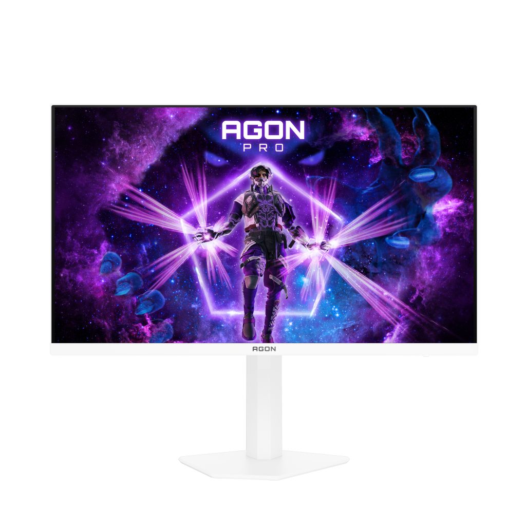 AOC AGON Pro AG276QSD 27" QHD 360Hz OLED Gaming Monitor - White Color - 2560x1440 - 0.03ms - HDMI - DisplayPort - HDR400 - Speaker - Height Adjustable - 100x100 VESA