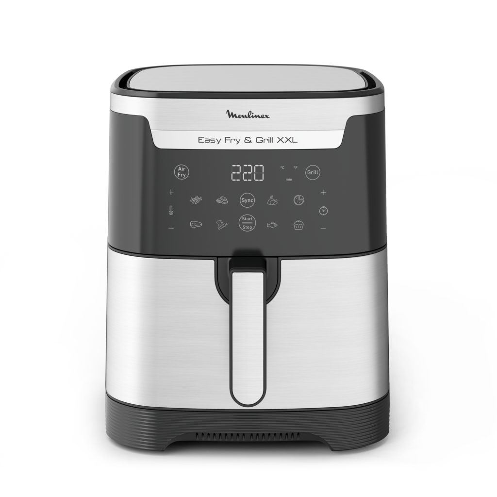 Moulinex Easy Fry & Grill XXL Single 6.5 L Stand-alone Hot air fryer Black, Stainless steel