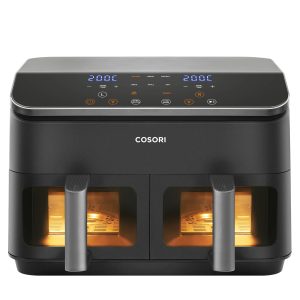 Cosori Dual Basket Chef Edition Double 8.5 L Stand-alone 1750 W Hot air fryer Black, Silver