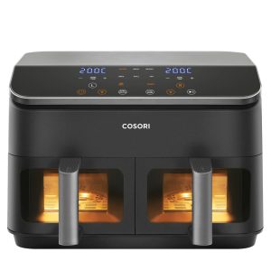 Cosori Dual Basket Chef Edition Double 8.5 L Stand-alone 1750 W Hot air fryer Black, Silver