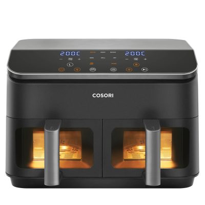 Cosori Dual Basket Chef Edition Double 8.5 L Stand-alone 1750 W Hot air fryer Black, Silver