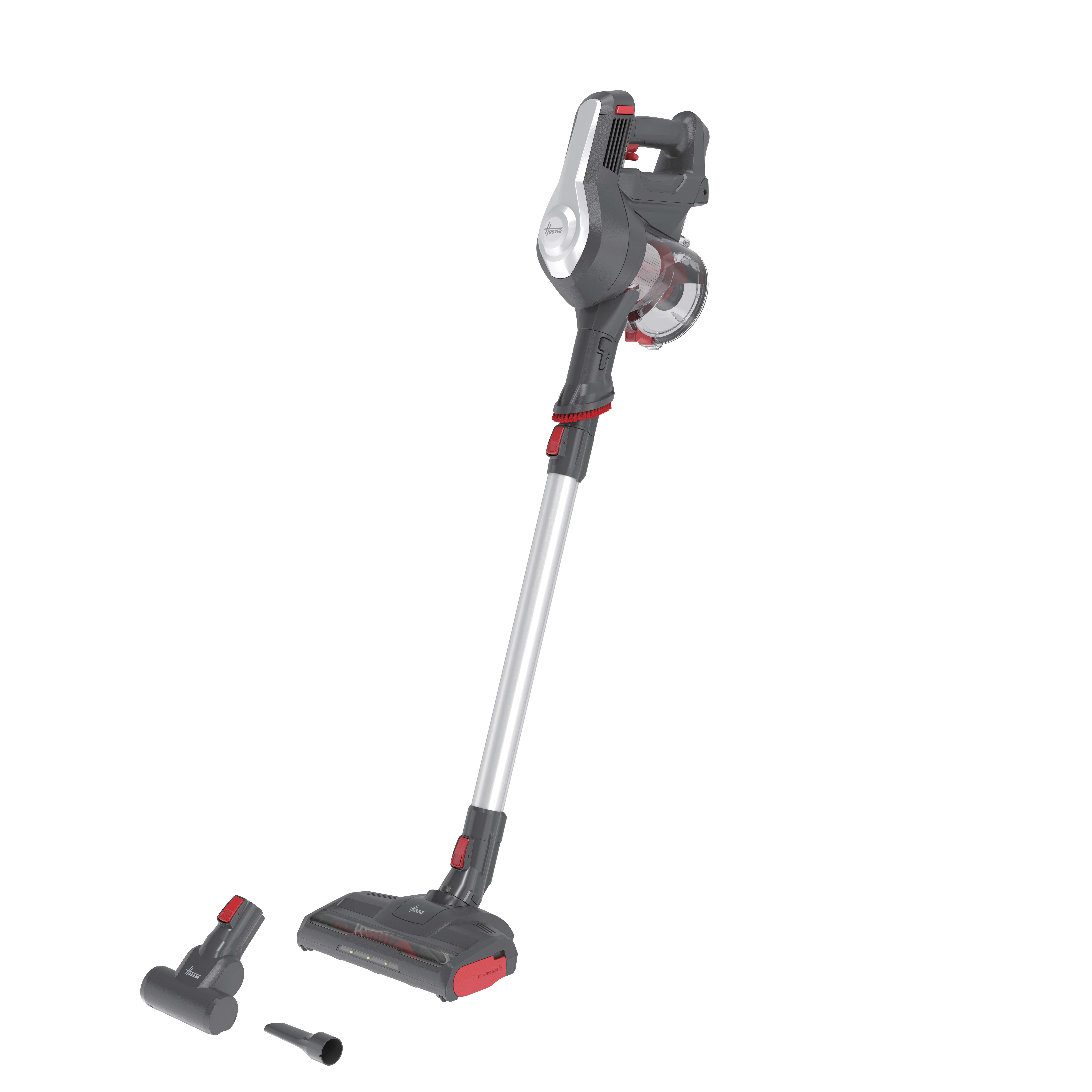 Hoover HF122GPT 011 Stick vacuum Battery Dry Cyclonic, Fabric Bagless 0.9 L 170 W Titanium