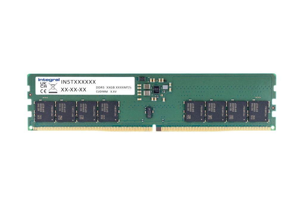 Integral 16GB PC CUDIMM RAM MODULE DDR5 6400MT/s PC5-51200 CLOCKED UNBUFFERED NON-ECC DIMM 1.1V 2GX8 CL52 EQV. TO KVR64A52BS8-16 FOR VALUE