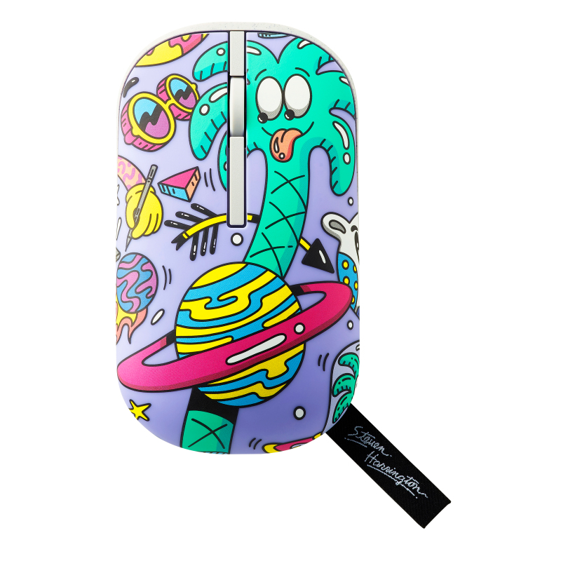 ASUS Marshmallow MD100 Steven Harrington Edition mouse Office Ambidextrous RF Wireless + Bluetooth Optical 1600 DPI