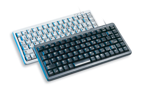 CHERRY Compact , Combo (USB + PS/2), FR, Black keyboard USB + PS/2 AZERTY