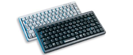 CHERRY Compact G84-4100, Switzerland , black keyboard USB + PS/2