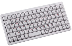CHERRY Compact PS/2 Light Grey, (US) keyboard PS/2