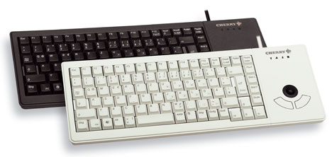 CHERRY XS Trackball keyboard Mouse included PS/2 QWERTZ Black