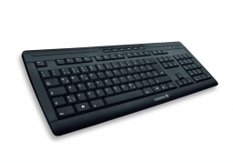 CHERRY eVolution STREAM Corded MultiMedia keyboard USB + PS/2 QWERTY Black