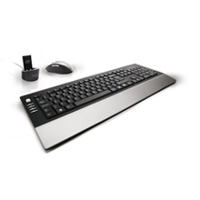 Conceptronic Wireless UK 2.4GHz + Laser mouse keyboard Mouse included RF Wireless
