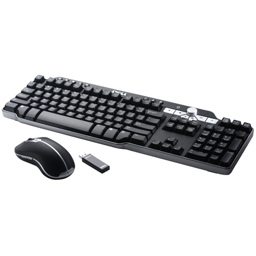DELL Bluetooth USB keyboard Mouse included QWERTY Black