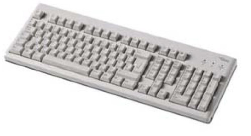 Fujitsu BE 105keys PS2 W95 keyboard PS/2 AZERTY Belgian Ivory