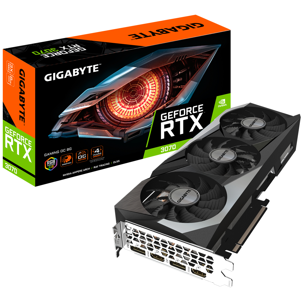 GIGABYTE GeForce RTX 3070 GAMING OC 8G (rev. 2.0)