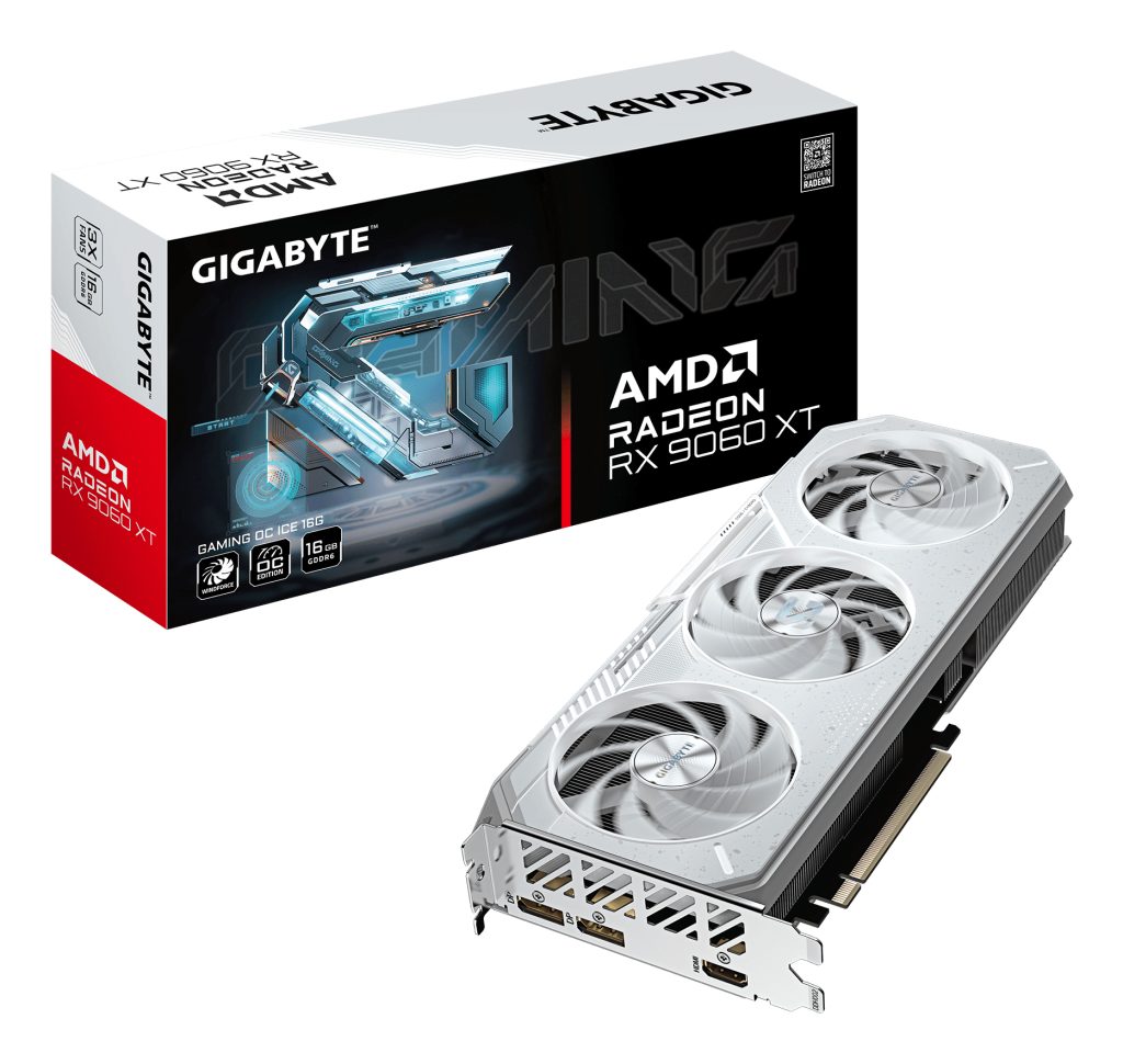 GIGABYTE Radeon RX 9060 XT GAMING OC ICE 16G