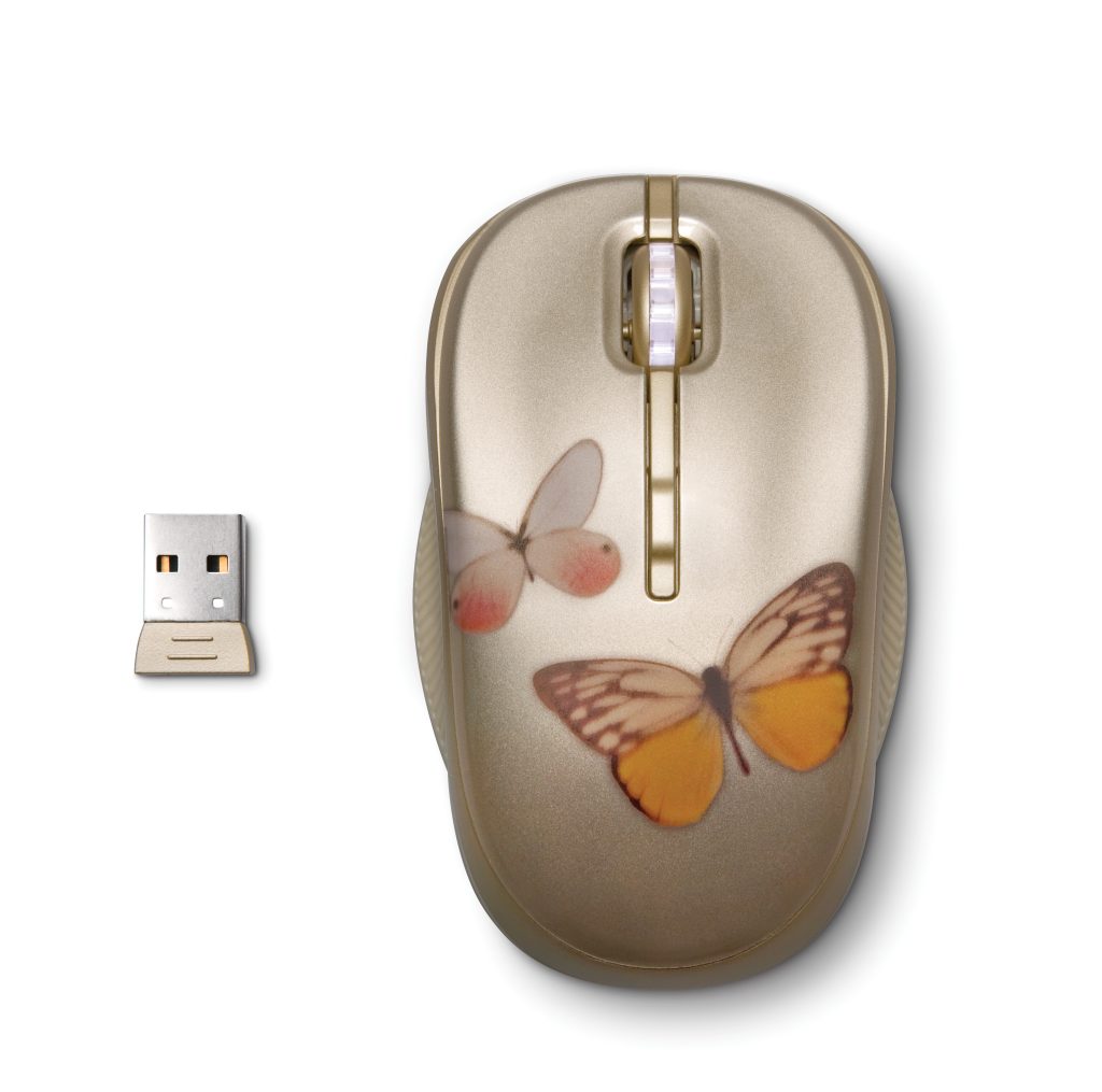HP 2.4GHz Wireless Optical (Vivienne Tam2) Mobile mouse RF Wireless 1250 DPI