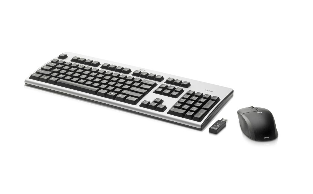 HP 2.4GHz Wireless and Mouse keyboard Mouse included RF Wireless