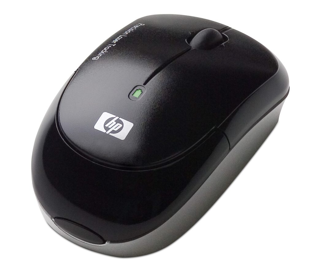 HP Black Wireless Laser Mini mouse RF Wireless