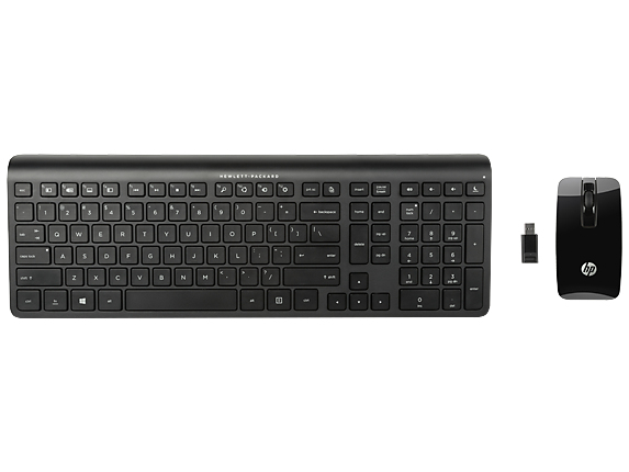 HP C6010 Wireless Combo keyboard Mouse included Office RF Wireless Dutch Black