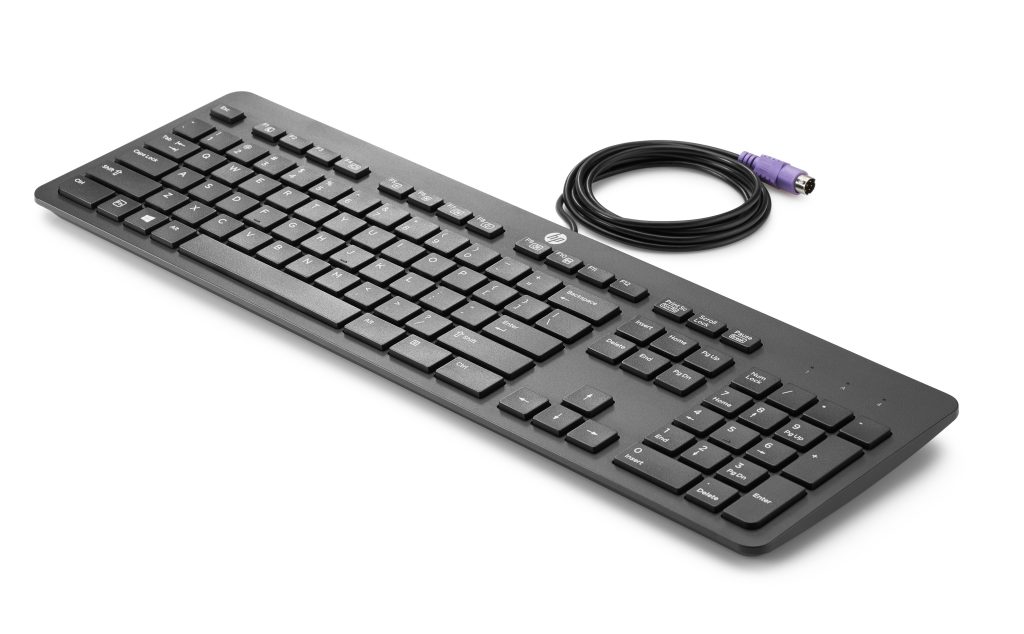 HP PS/2 Slim Business keyboard Office PS/2 QWERTY UK English Black