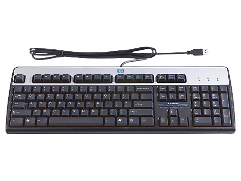 HP USB Standard , NL keyboard Dutch Black, Silver