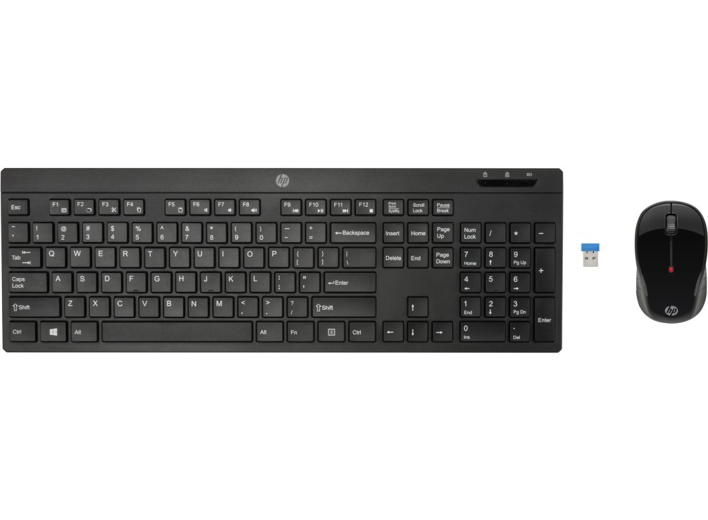 HP Wireless & Mouse 200 keyboard Mouse included Office RF Wireless Dutch Black