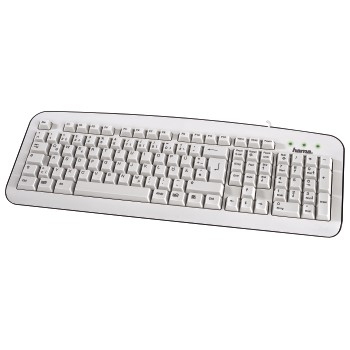Hama Basic “K210”, white keyboard USB Beige