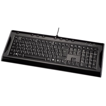 Hama Slimline SL660 keyboard USB Black