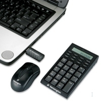 Kensington Wireless Notebook Keypad/Calculator and Mouse Set keyboard Mouse included RF Wireless Black