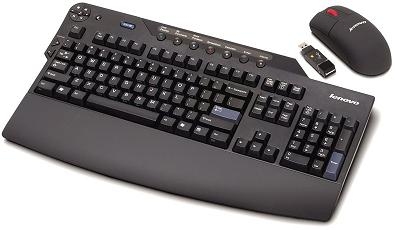 Lenovo Enhanced Performance Wireless & Mouse (Portuguese) keyboard Mouse included RF Wireless QWERTY Black