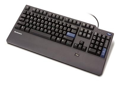 Lenovo Fingerprint USB (Italian) keyboard QWERTY Black