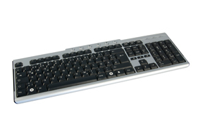 Lindy Multimedia USB Silver keyboard QWERTY