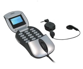 Lindy Optical + VoIP Phone mouse USB Type-A 800 DPI