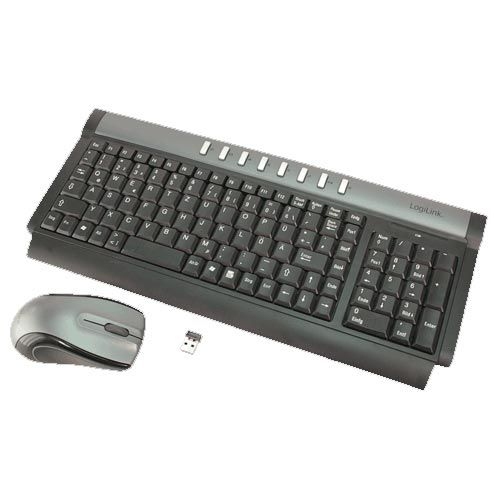 LogiLink Mouse Combo RF keyboard Mouse included RF Wireless QWERTY