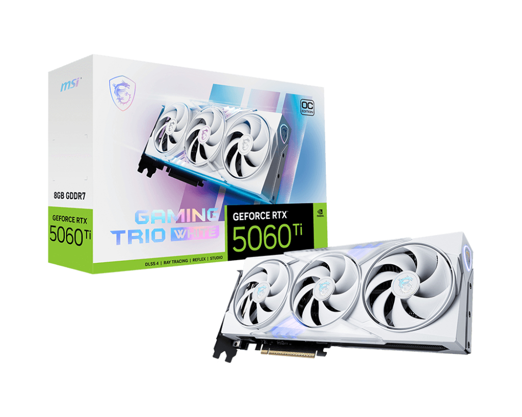 MSI GeForce RTX 5060 Ti 8G GAMING TRIO OC WHITE