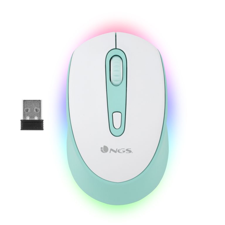 NGS SMOG MINT-RB mouse Gaming Ambidextrous RF Wireless + Bluetooth Optical 2400 DPI