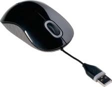 Targus Cord-Storing Optical mouse USB Type-A 1000 DPI
