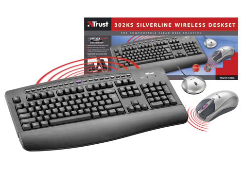 Trust 302KS SILVERLINE keyboard RF Wireless