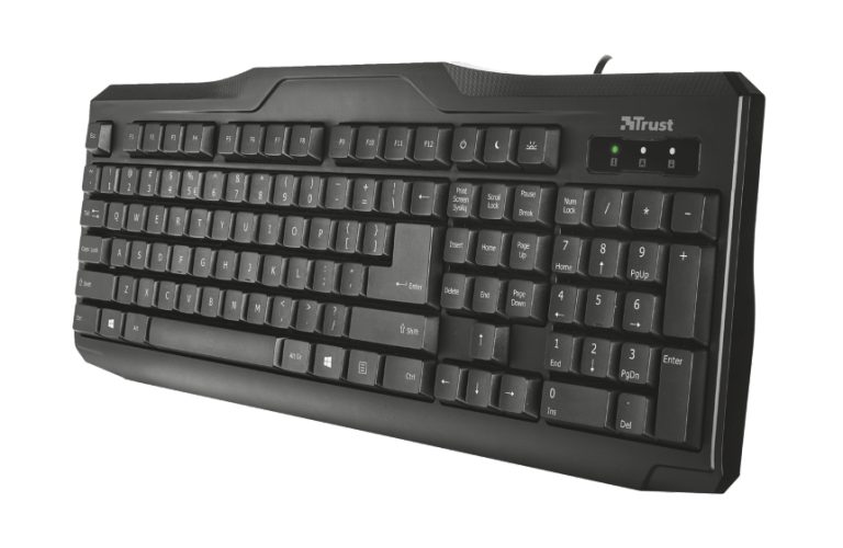 Trust CLASSICLINE keyboard Universal USB QWERTY Spanish Black