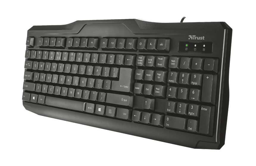 Trust CLASSICLINE keyboard Universal USB QWERTY Spanish Black