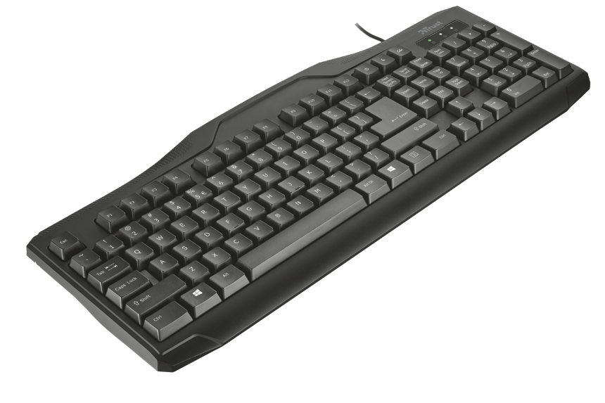 Trust CLASSICLINE keyboard Universal USB QWERTZ Black