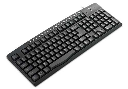 Trust Camiva MultiMedia (Multimedia ) keyboard USB + PS/2 QWERTY Black
