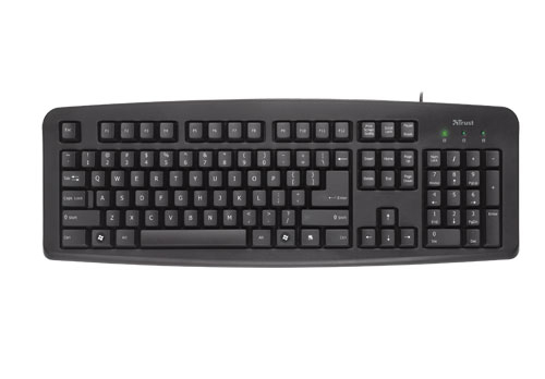 Trust ClassicLine BE keyboard USB AZERTY Black