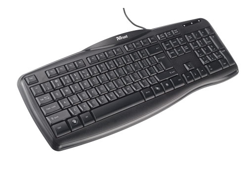 Trust Convex keyboard USB Black