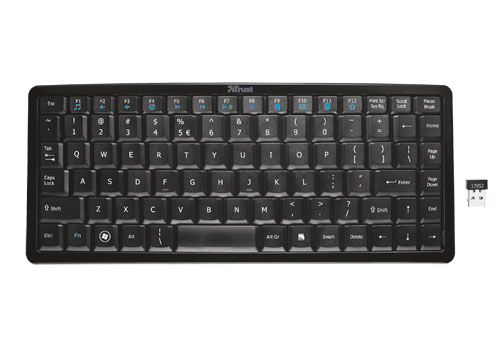 Trust Curve Wireless keyboard RF Wireless Black