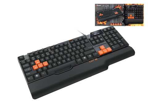 Trust GXT 18 Gaming keyboard USB Spanish Black