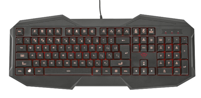 Trust GXT 830 GAMING IT keyboard USB QWERTY English Black