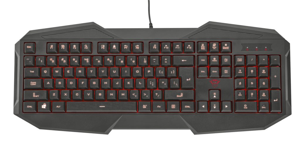 Trust GXT 830 gaming ND keyboard USB QWERTY English Black