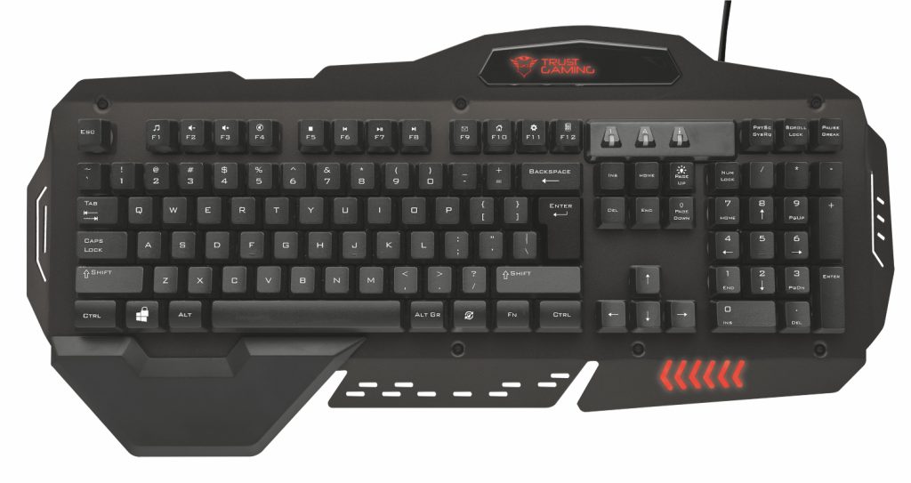 Trust GXT 850 Metal Gaming ND keyboard USB QWERTY Dutch Black
